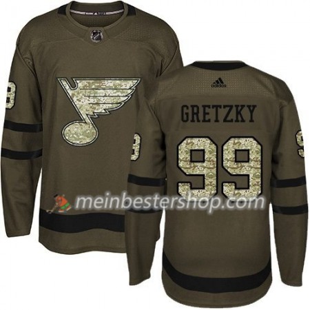 St. Louis Blues Wayne Gretzky 99 Adidas 2017-2018 Camo Grün Trikot Authentic - Herren St. Louis Blues Wayne Gretzky 99 Adidas 2017-2018 Camo Grün Trikot Authentic - Herren